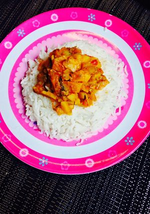 A picture of Lamb Liver and Potato Curry.