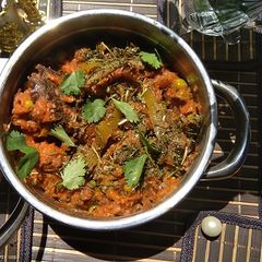 A picture of Baigan Ka Bharta.