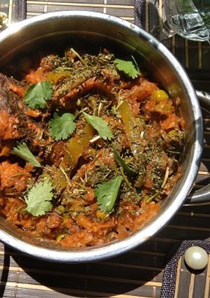 A picture of Baigan Ka Bharta.