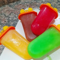 A picture of Colorful kulfi.