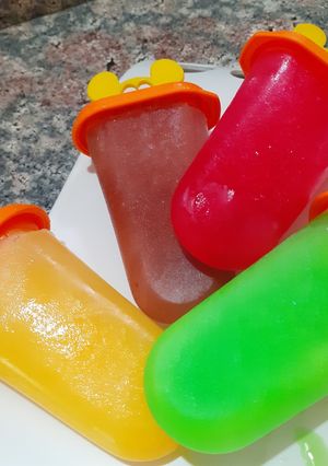 A picture of Colorful kulfi.