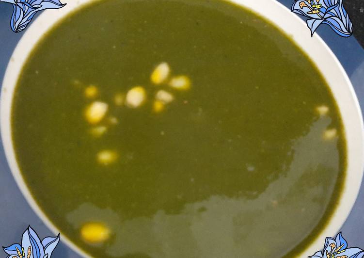 Steps to Make Ultimate Spinach Sweet Corn Soup