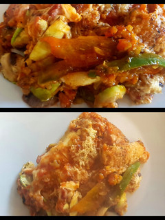 Una foto de Lasaña de berenjena y zucchini