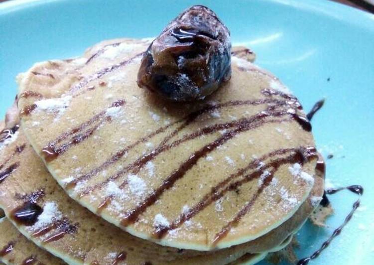 Cara membuat Pancake Praktis Mama Suka , Menggugah Selera