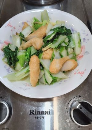 甜不辣炒鵝白 的食譜成品照片