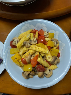 甜椒炒蘑菇 的食譜成品照片