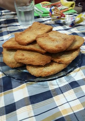 Una foto de Milanesas de berenjena