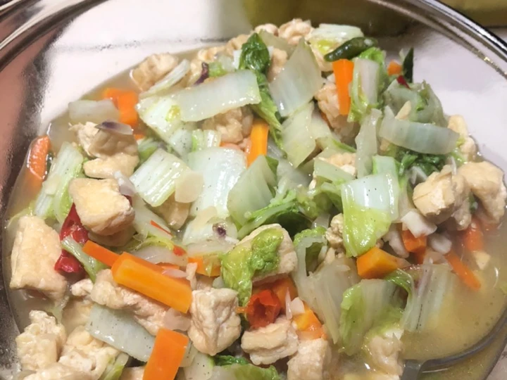 Langkah Mudah untuk Membikin Resep Tumis sawi putih dan tahu yang Bikin Ngiler Anti Ribet, Bikin Ngiler