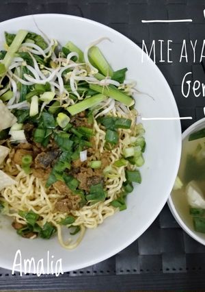 Foto resep Mie Ayam Jamur Gerobak