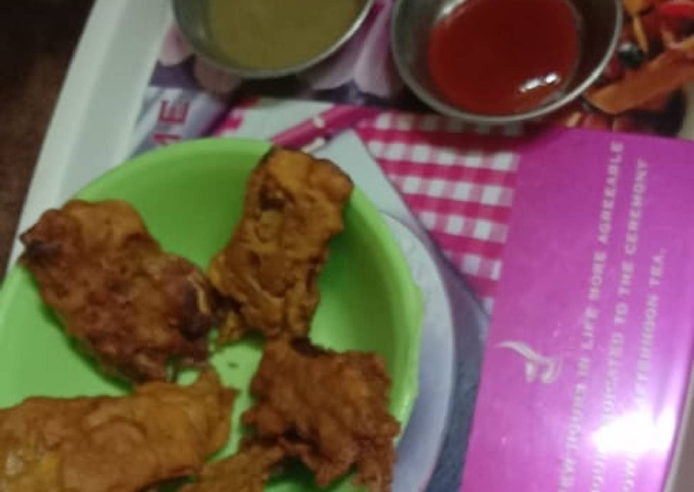 Pumpkin flower pakoda