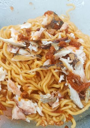 Foto resep Mie Ikan Pedas