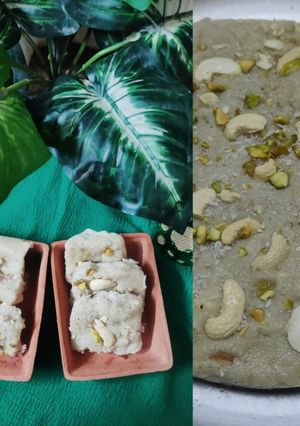 मखाने की बर्फी (makhane ki barfi recipe in Hindi) रेसिपी मुख्य फोटो