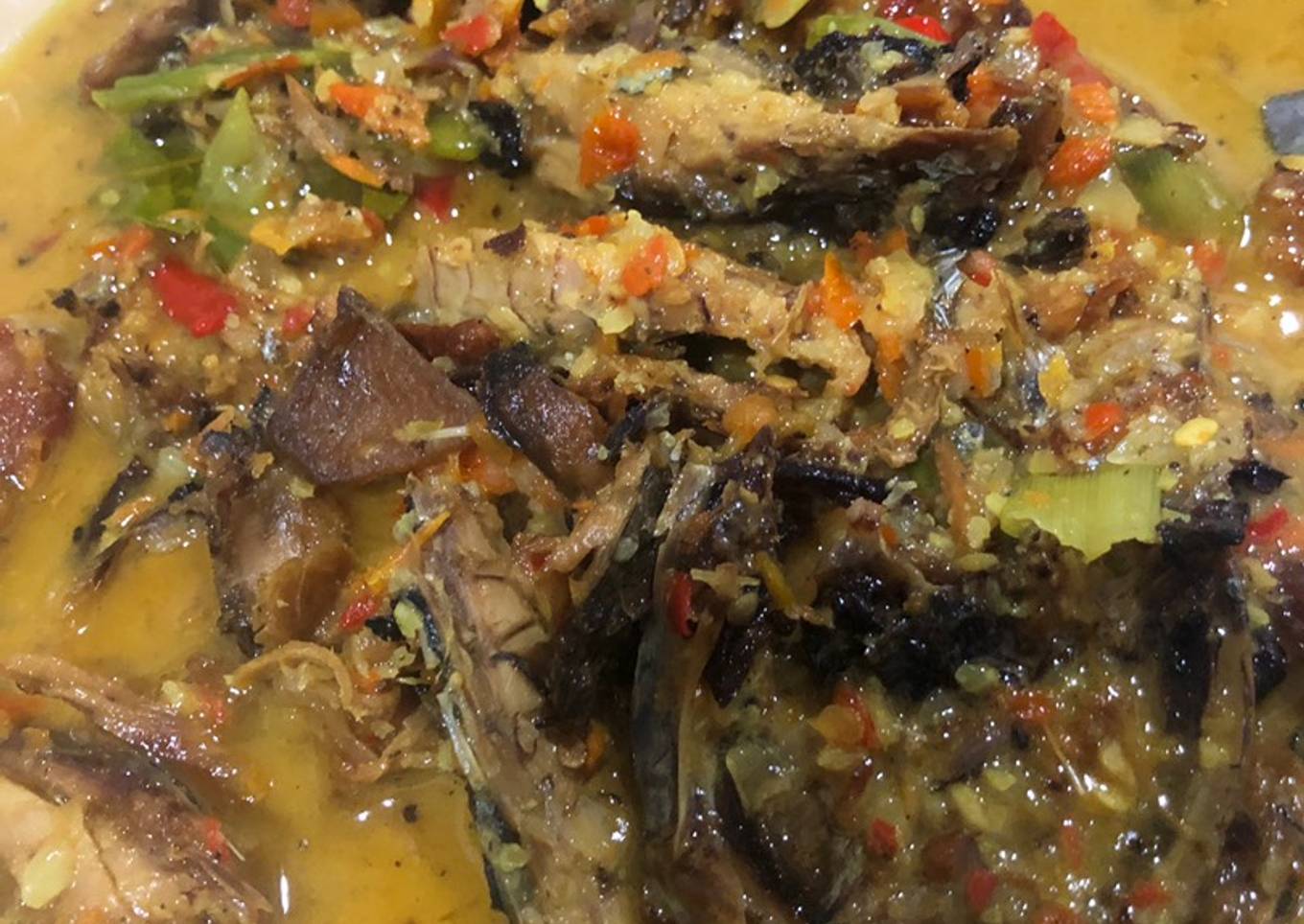 IKAN CAKALANG ASAP / FUFU SANTAN KHAS MANADO ASLI