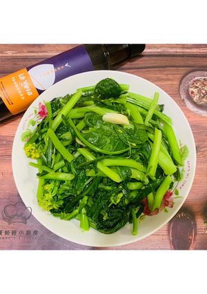清炒芥藍菜 的食譜成品照片