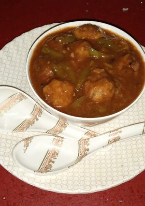 A picture of Spicy Manchurian.