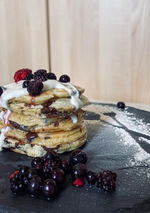 Une photo de Pancakes pépites chocolat