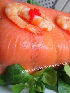 Una foto de Tarta de salmón