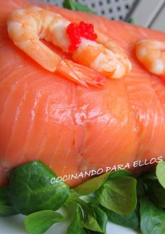 Una foto de Tarta de salmón