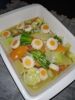 Foto resep 220. Baso Ikan Cah Sayuran