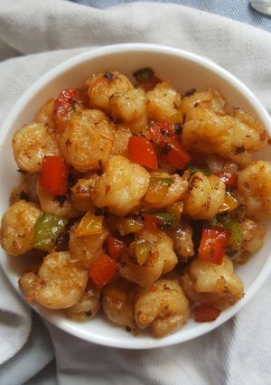 A picture of Chili Stir Fry Prawns.