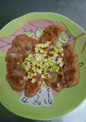 〔在家也能做〕蔥蒜煎粿 的食譜成品照片