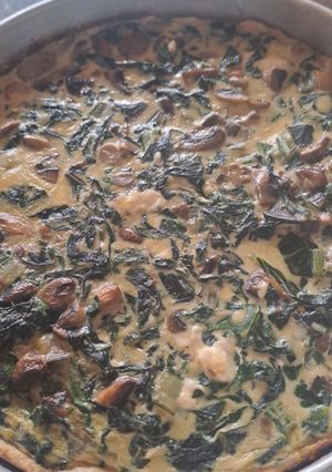 Una foto de Quiche de acelga