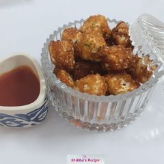 Paneer tikka popcorn A picture of Paneer tikka popcorn.