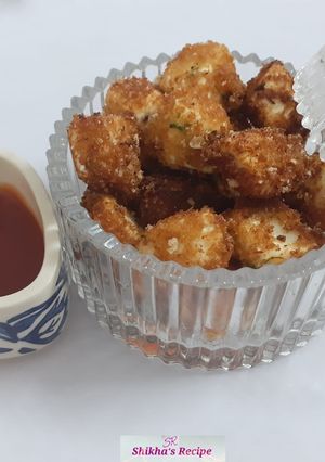 A picture of Paneer tikka popcorn.