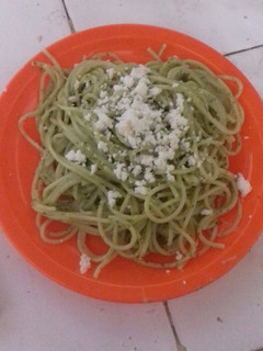 Una foto de Spaghetti al cilantro