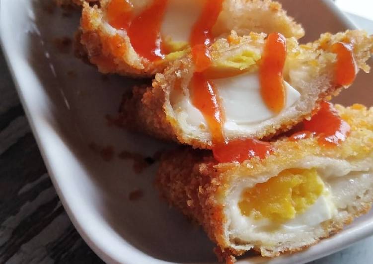 Roti Isi Mayo dan Telur