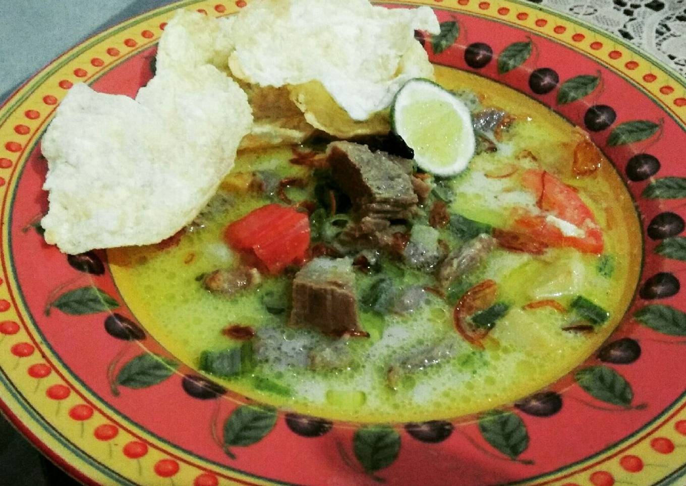 Soto betawi kuah susu