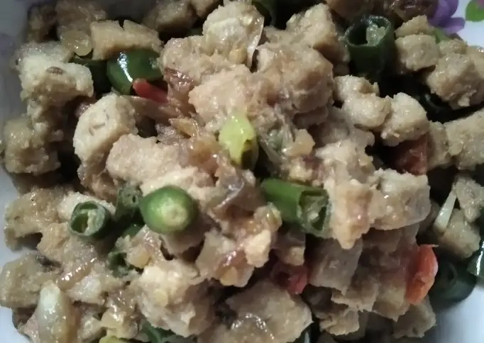 Tempe gembus cabe ijo