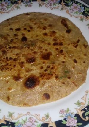 A picture of Sattu ke parathe.