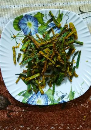A picture of Crispy (Bhindi)Okra.