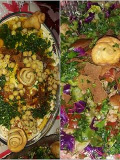 صورة لوصفة فتة حمص 😍