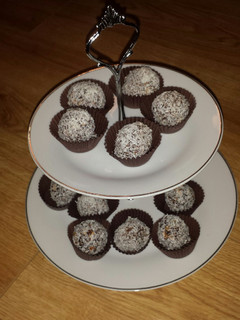 Una foto de Trufas de copos 5 cereales y cacao