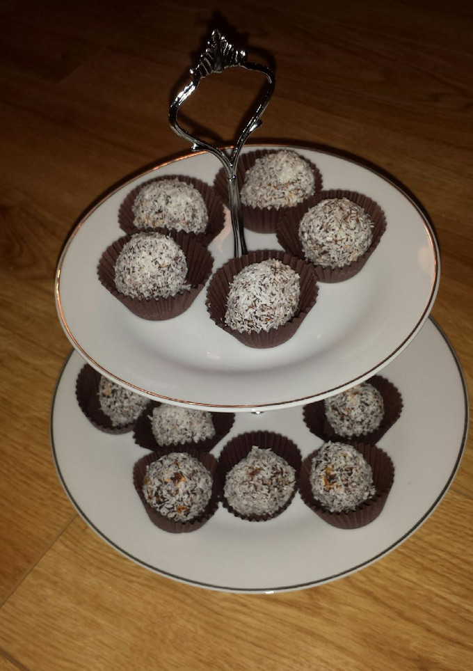 Una foto de Trufas de copos 5 cereales y cacao