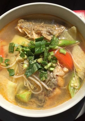 Hình của món Canh chua cá chẽm.