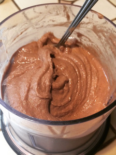A picture of 2 ingredient dairy free, guilt free ice cream.