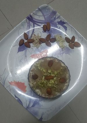 बादाम का हलवा (badam ka halwa recipe in Hindi) रेसिपी मुख्य फोटो