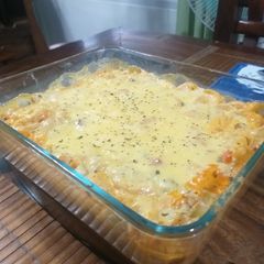 A picture of Chicken-Broccoli Baked Mac.