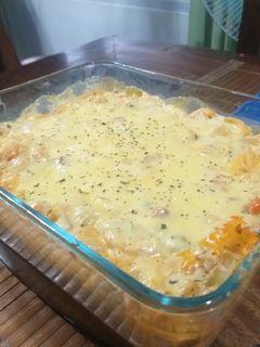 A picture of Chicken-Broccoli Baked Mac.