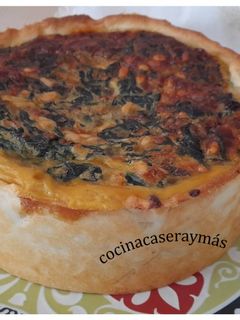 Una foto de Tarta salada de espinacas