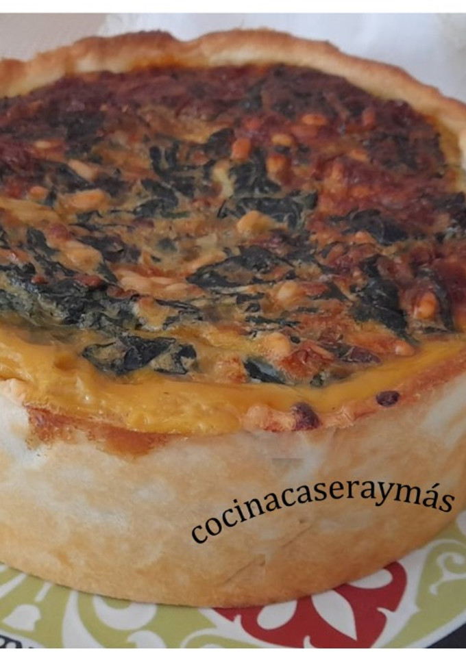 Una foto de Tarta salada de espinacas