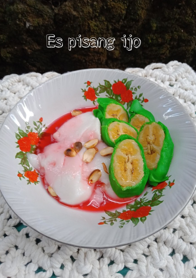 Foto resep Es Pisang Ijo Dadar