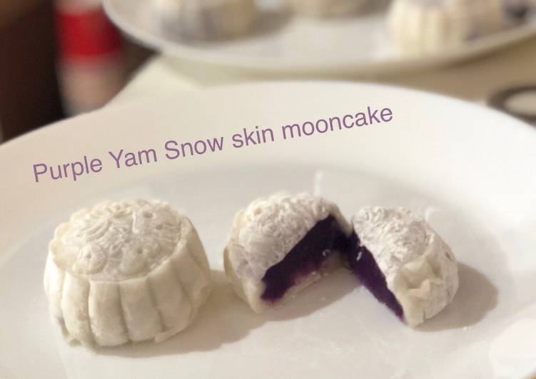 Snow Skin Mooncake Purple Yam