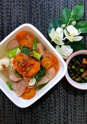 Foto resep Sop Sosis Bakso Rambutan