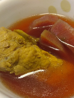 甜菜根排骨湯(電鍋) 的食譜成品照片