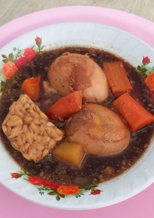 Foto resep Semur telur tempe