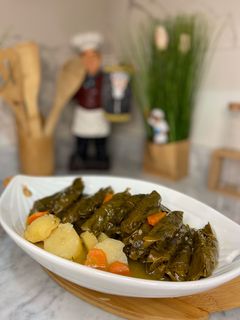 صورة لوصفة ورق عنب حامض بالزيت